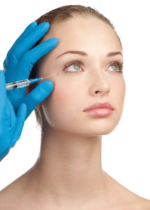 Cosmetic injection of botox