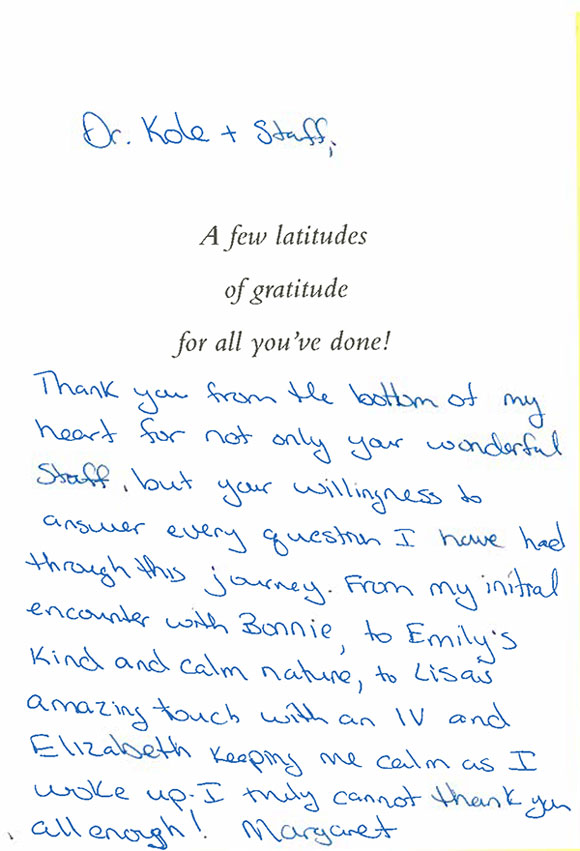 thank you card