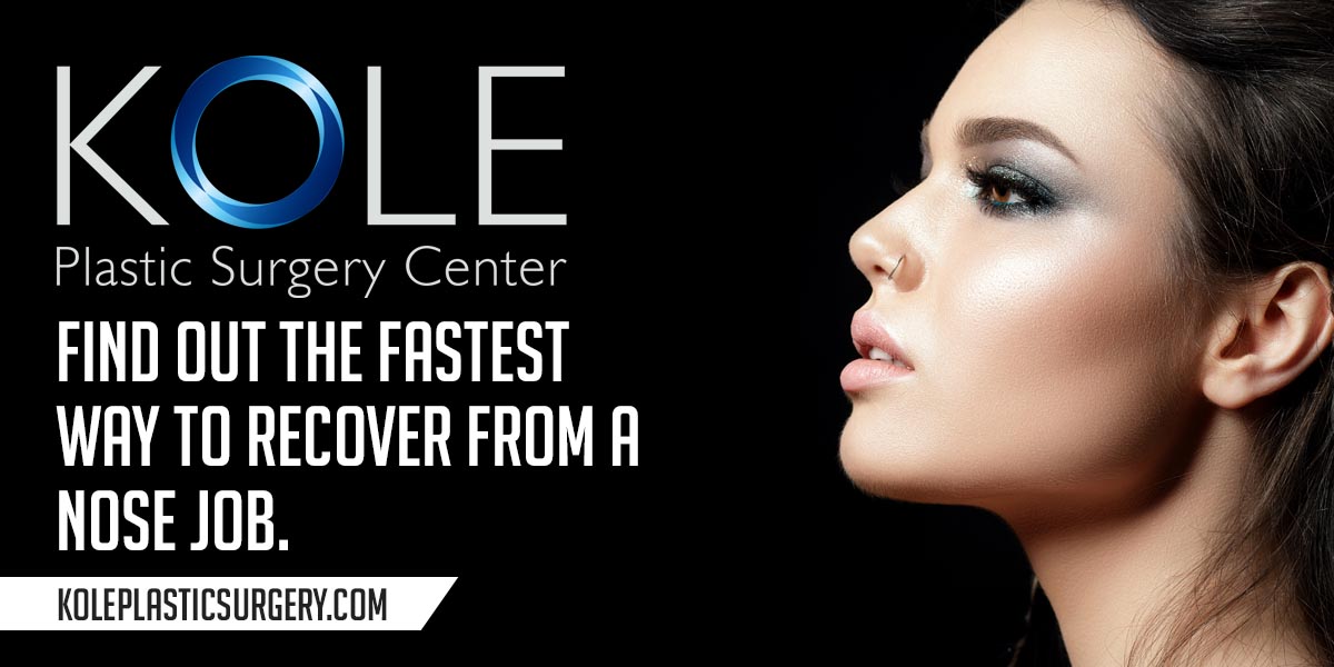 Find out the fastest way to recover from a nose job.